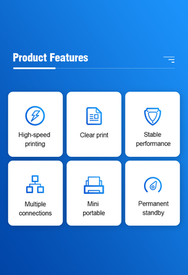 Принтер Bluetooth портативного термального сразу принтера POS мини 58mm
