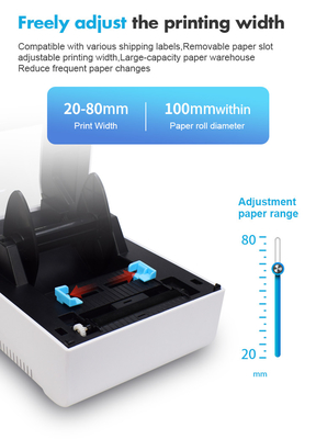 3 принтер стикера штрихкода дюйма термальных 80mm для печатания Waybill